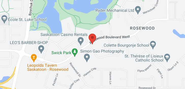 map of 822 Rosewood BLVD W
